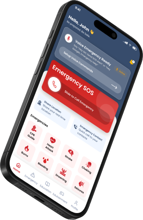 Emergency app home screen